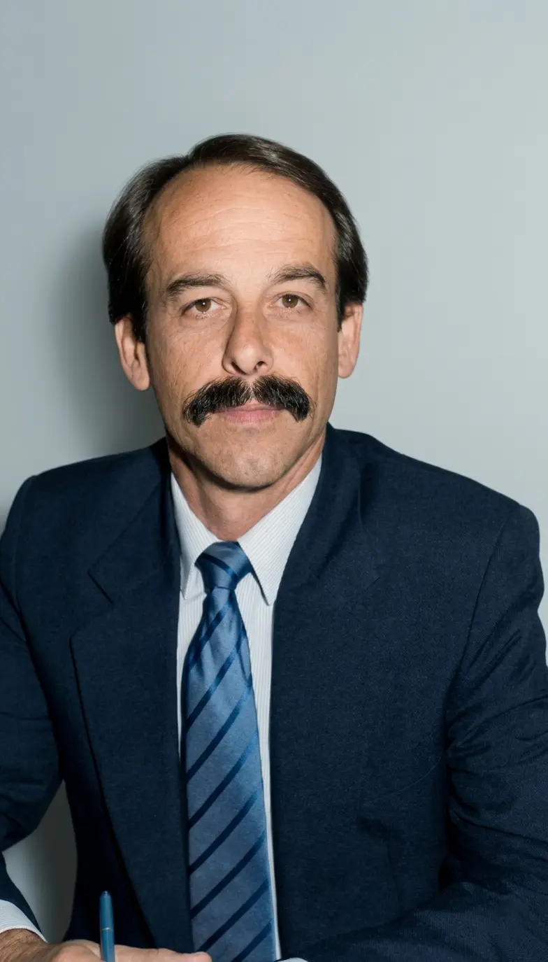 Retrato del Cr. Manuel Alberto Pérez, presidente del Consejo Profesional de Ciencias Económicas de Salta durante el período 1991 - 1994
