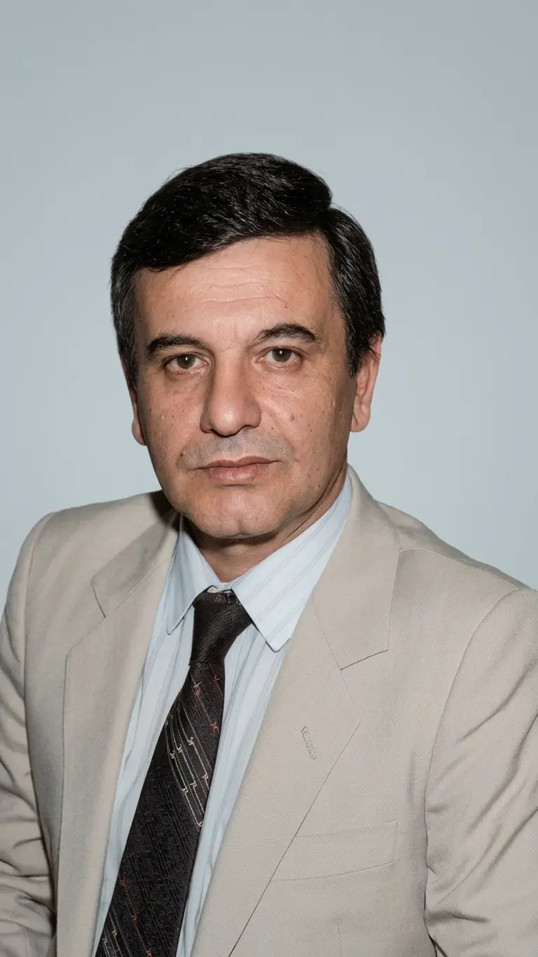 Retrato del Cr. José Luis Gutierrez, presidente del Consejo Profesional de Ciencias Económicas de Salta durante el período 1985 - 1987 y 1987 - 1989